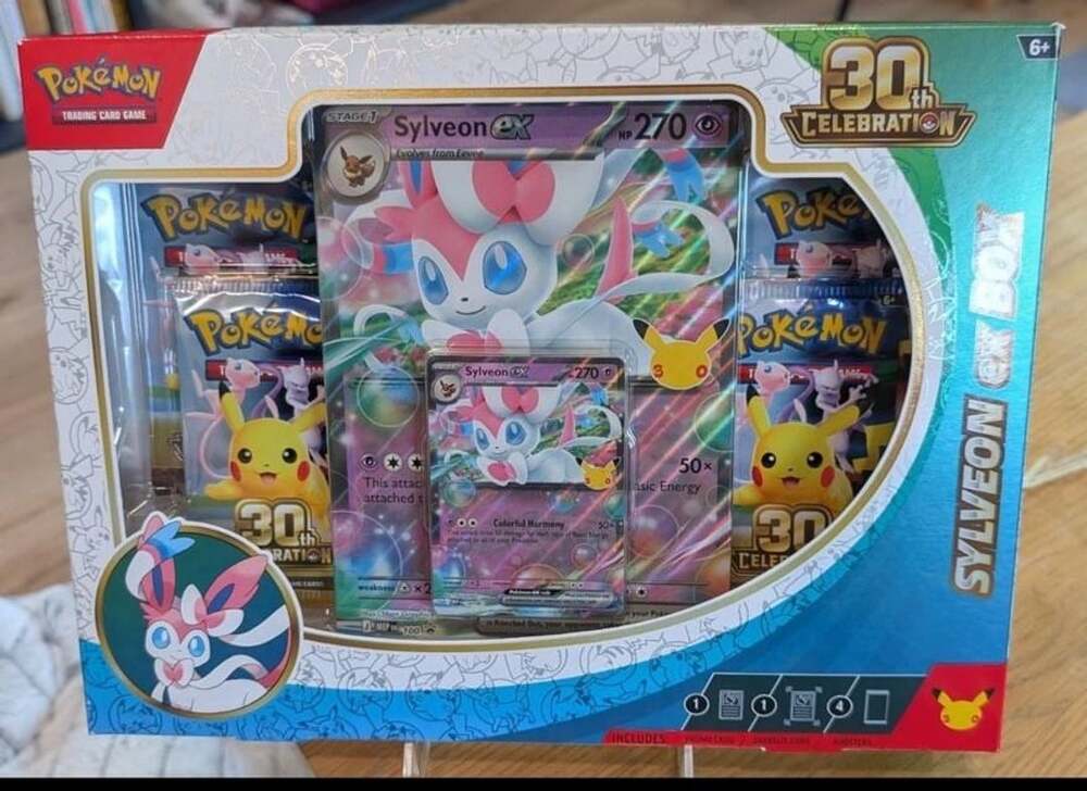 Pokemon TCG 30th Celebration Sylveon ex Box